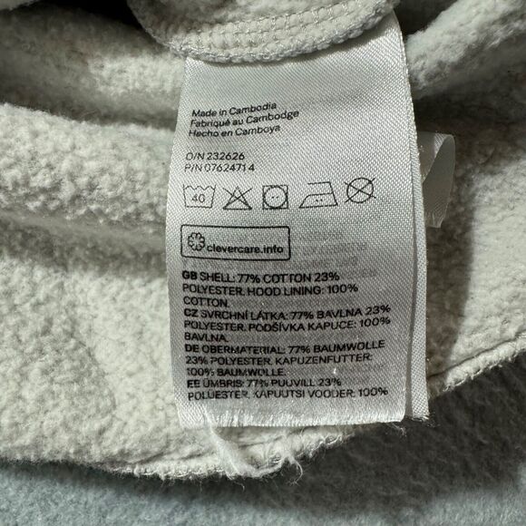 Harvard Crimson H&M Hoodie Womens L Cotton Blend Campus Sweatshirt Gray - Picture 12 of 13